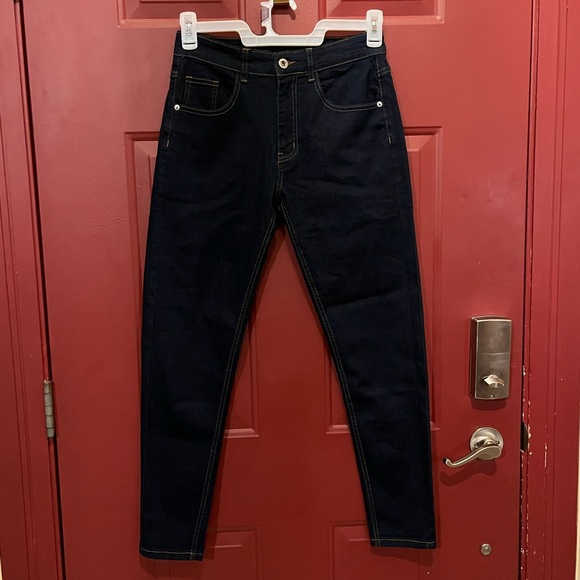 Men's SHEIN Dark Blue Skinny Jeans - Picture 5 of 14